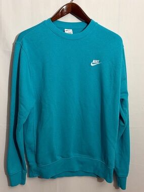 Nike Club Fleece Crewneck Sweatshirt Dusty Cactus Teal Men’s M